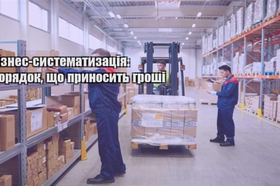 biznes systematyzacziya poryadok shho prynosyt groshi