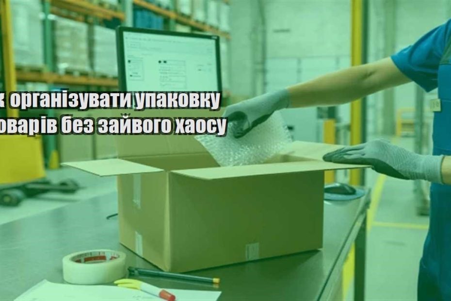 yak organizuvaty upakovku tovariv bez zajvogo haosu