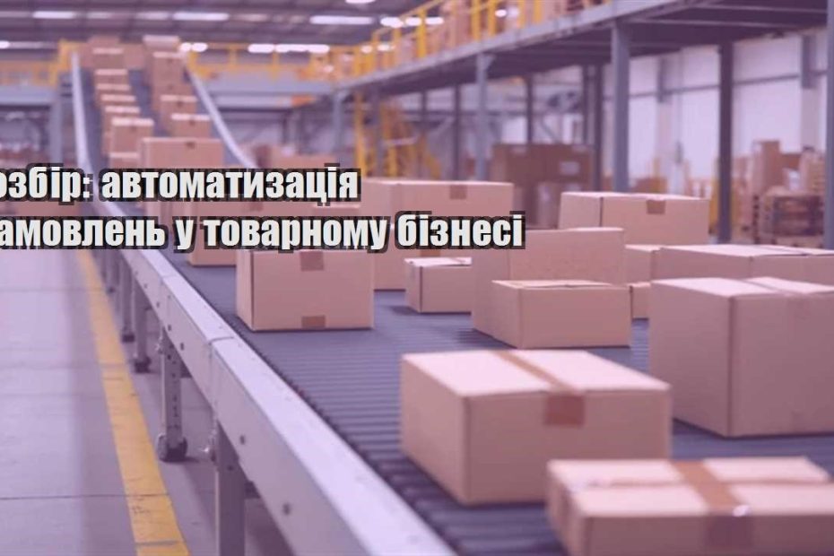 rozbir avtomatyzacziya zamovlen u tovarnomu biznesi
