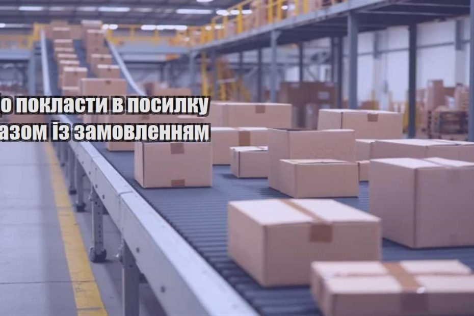 shho poklasty v posylku razom iz zamovlennyam